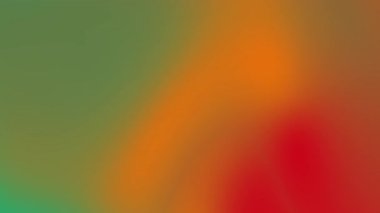 Yeşil Turuncu ve Kırmızı Özetle Pürüzsüz Gradyan Bulanık Arkaplan