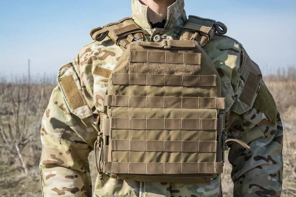 Close Army Uniform Soldier — Stock Photo, Image
