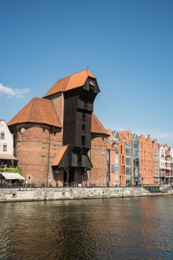 eski gdansk şehir seyahat fotoğrafı, europ mimarisi 