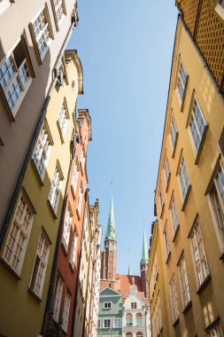 eski gdansk şehir seyahat fotoğrafı, europ mimarisi 