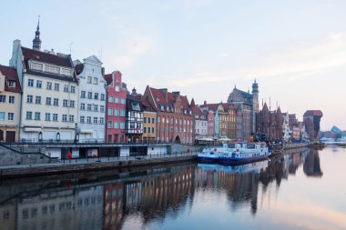 eski gdansk şehir seyahat fotoğrafı, europ mimarisi 