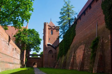 polonya marienburg kale, europ ortaçağ mimarisinin seyahat resimleri