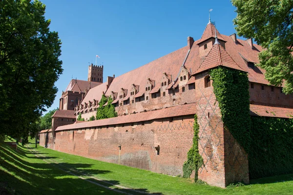 Castillo Marienburg Polonia Fotos Viaje Europa Arquitectura Medieval — Foto de Stock