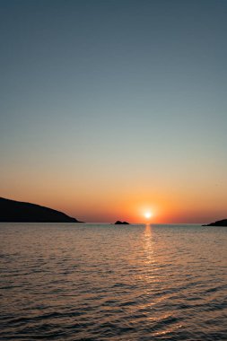 Ege Denizi 'nin güzel manzarası 