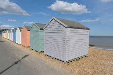 Felixstowe Beach plaj kulübe arkası