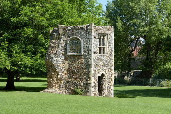 Verwoeste Duiventil Van Middeleeuwse Abdij Bury Edmunds — Stockfoto