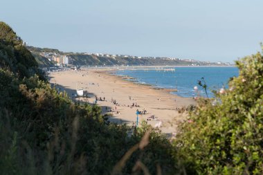 Boscombe plaj ve iskele Bournemouth görüntülendi
