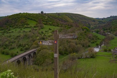 View from Monsal Dale, Derbyshire clipart