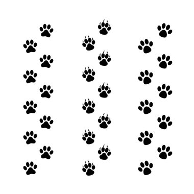 Yazdırma pençe. Düz stil - hisse senedi vektör.