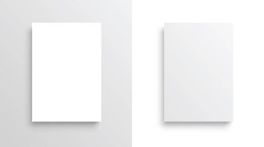 Gölgelerle vektör A4 formatında kağıt-stok vektör.