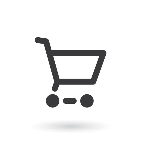 Shopping Cart Icona. Stile piatto. - vettore dello stock . — Vettoriale Stock