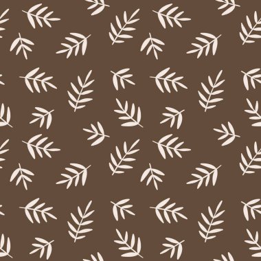 Sonbahar ülkesi küçük çiçeksiz desen romantik pastel kahverengi renkler, kumaş tasarımı, seramik fikirler bırakıyor. 