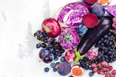 Mor gıdalar yelpazesi