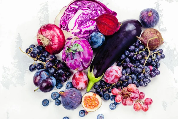 Selection of purple foods