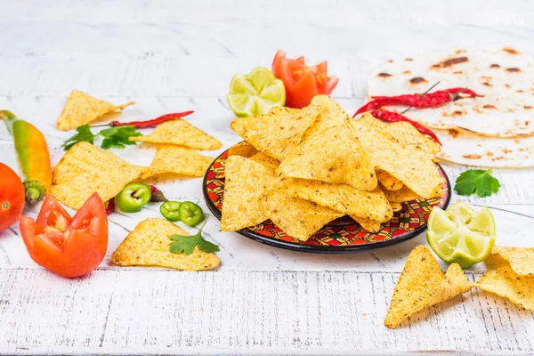 Tortilla messicana nachos — Foto Stock