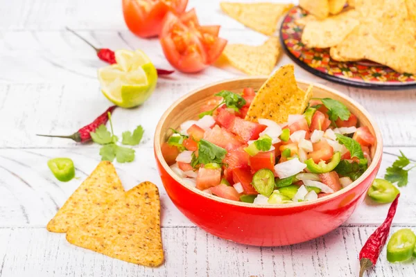 Mexican Pico de Gallo salsa — ストック写真