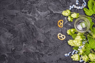 Oktoberfest arka plan, düz yatıyordu