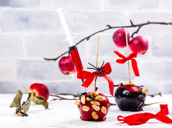 Karamelizované candy apple — Stock fotografie