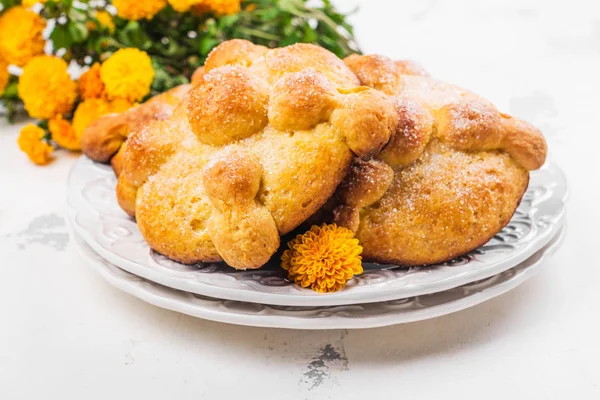 Pan de muerto bread — Stock Fotó