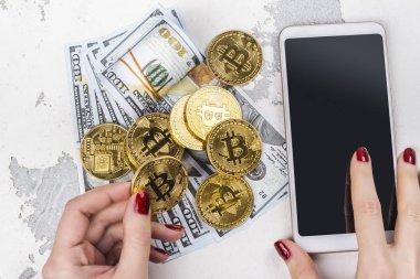 Bitcoins, para birimi ve smarphone