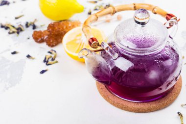 Tay mavi kelebek bezelye çay