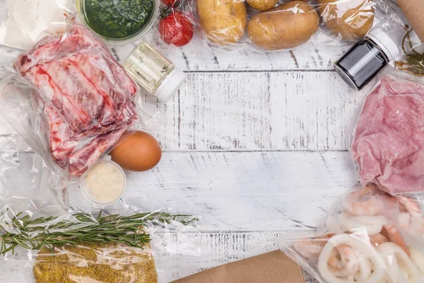 Healthy daily meals delivery — Stock Image Healthy daily meals delivery Stock Photo