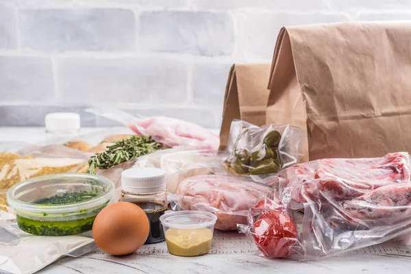 Healthy daily meals delivery — Stock Image Healthy daily meals delivery Royalty Free Stock Images