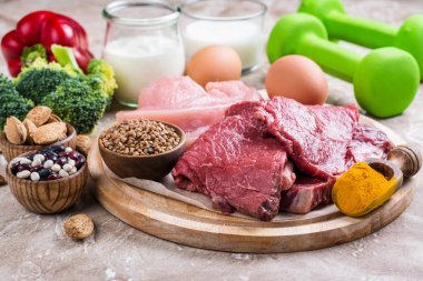 Gıdalar kas oluşturmak için