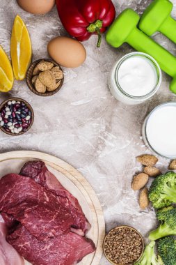 Gıdalar kas oluşturmak için