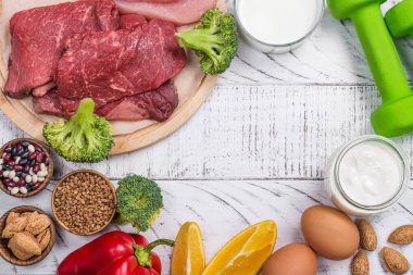 Gıdalar kas oluşturmak için