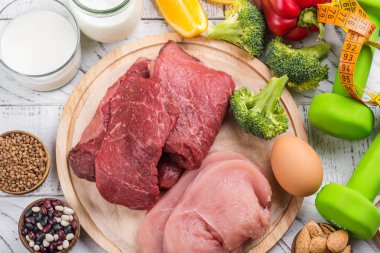 Gıdalar kas oluşturmak için