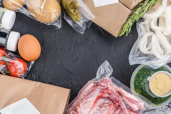 Healthy daily meals delivery — Stock Image Healthy daily meals delivery Royalty Free Stock Images