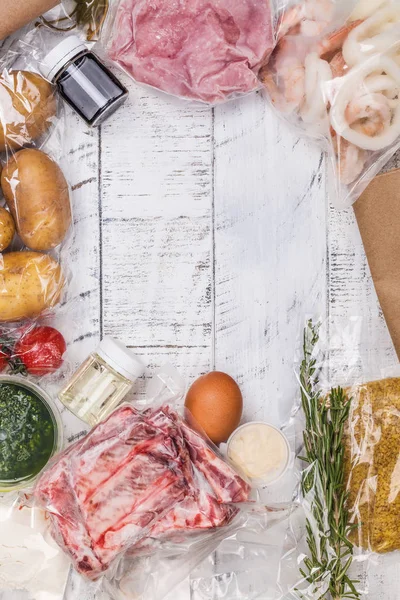 Healthy daily meals delivery — Stock Image Healthy daily meals delivery Royalty Free Stock Images