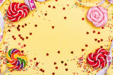 kalp şeklinde lolipop