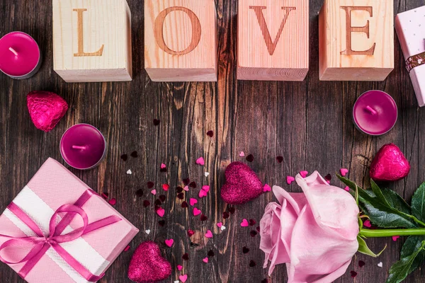 Поздравительные открытки на день святого Валентина — стоковое фото