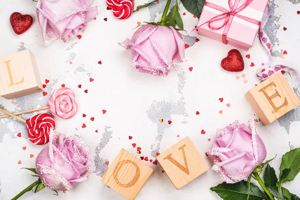 Вітальна листівка на день Святого Валентина — стокове фото