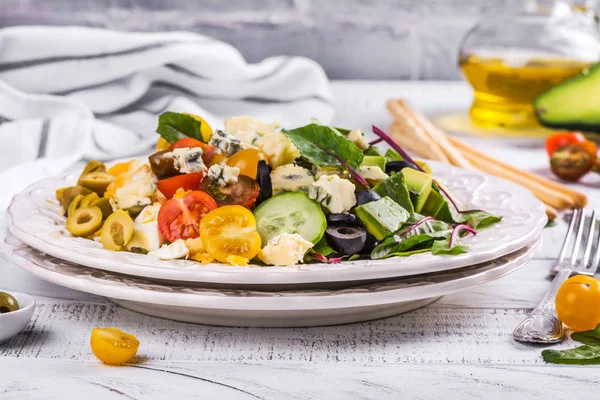 Deliciosa salada caseira de espiga — Fotografia de Stock