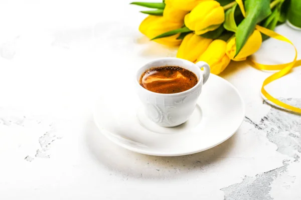 Ontbijt met koffie — Stockfoto