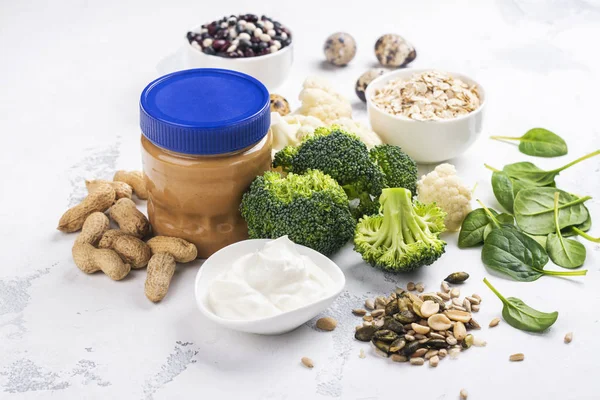 Various meatless protein food — Stock Photo, Image
