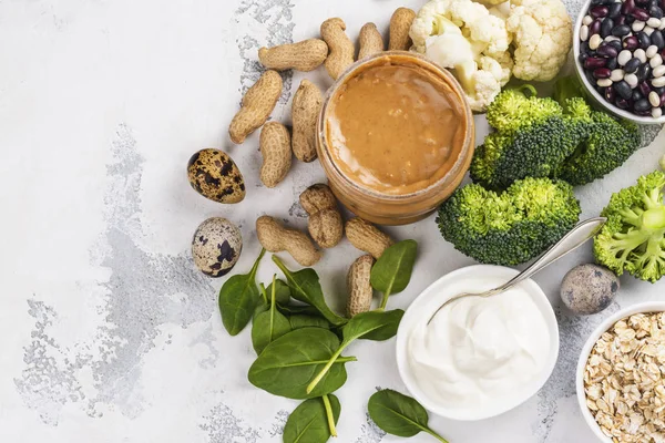 Various meatless protein food — Stock Photo, Image