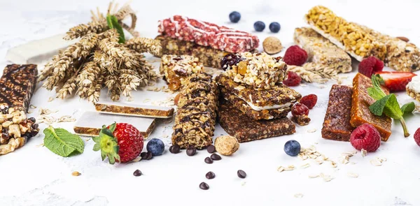 Házi granola müzliszelet — Stock Fotó