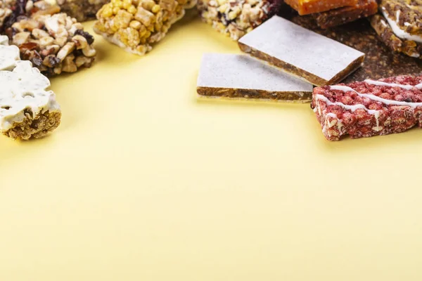 Hemmagjord granola spannmål barer — Stockfoto
