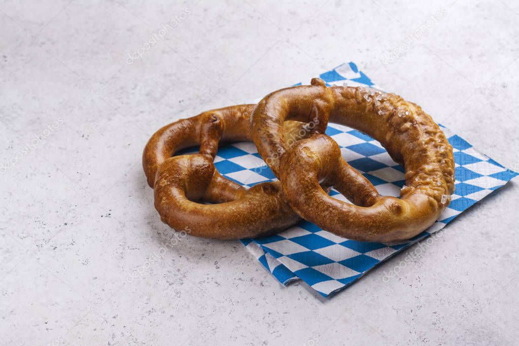 Bavarian salted pretzels