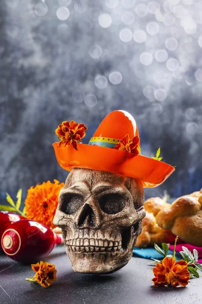 Mexicaanse dag van de dode achtergrond — Stockfoto