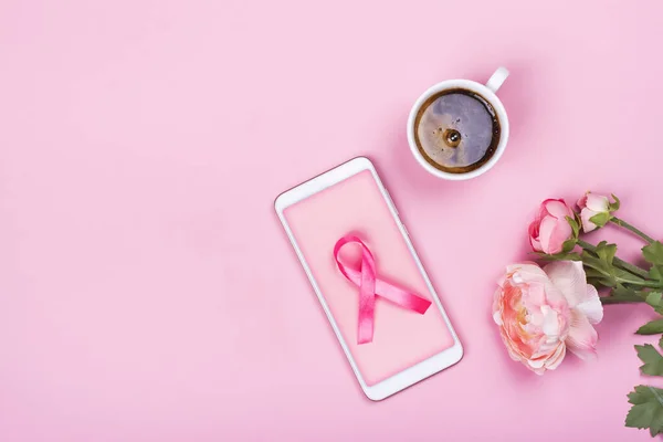 Breast cancer awareness background — Stock Photo, Image