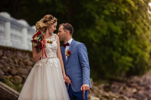 Marito e moglie nel giorno del vostro matrimonio / fidanzamento — Foto Stock