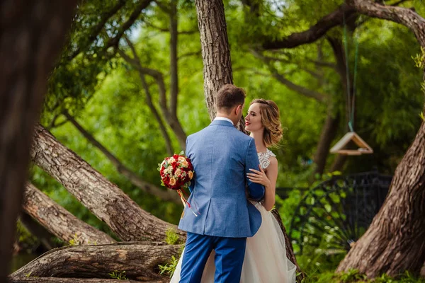 Marito e moglie nel giorno del vostro matrimonio / fidanzamento — Foto Stock