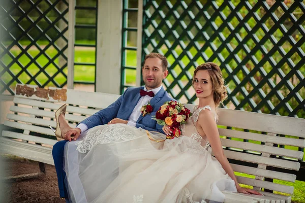 Marito e moglie nel giorno del vostro matrimonio / fidanzamento — Foto Stock