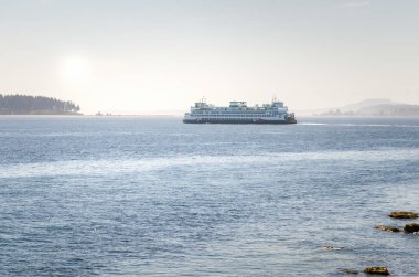 Feribot liman ona sisli gün terk
