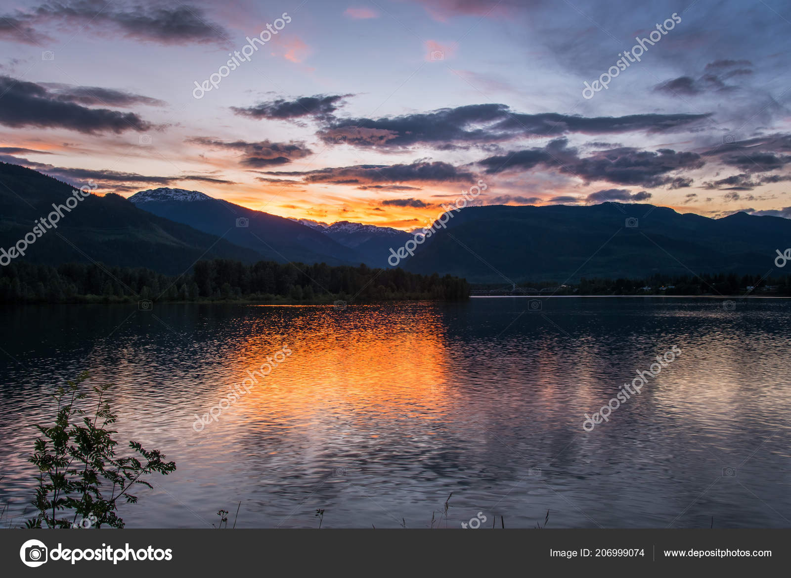 Beautiful Sunset Mountains River Columbia River Revelstoke Canada Stock Photo Image By C Alpegor6 Beautiful Sunset Mountains River Columbia River Revelstoke Canada Stock Photo Image By C Alpegor6